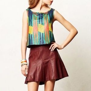 NWOT ANTHROPOLOGIE HD in PARIS Vegan Leather Skirt
